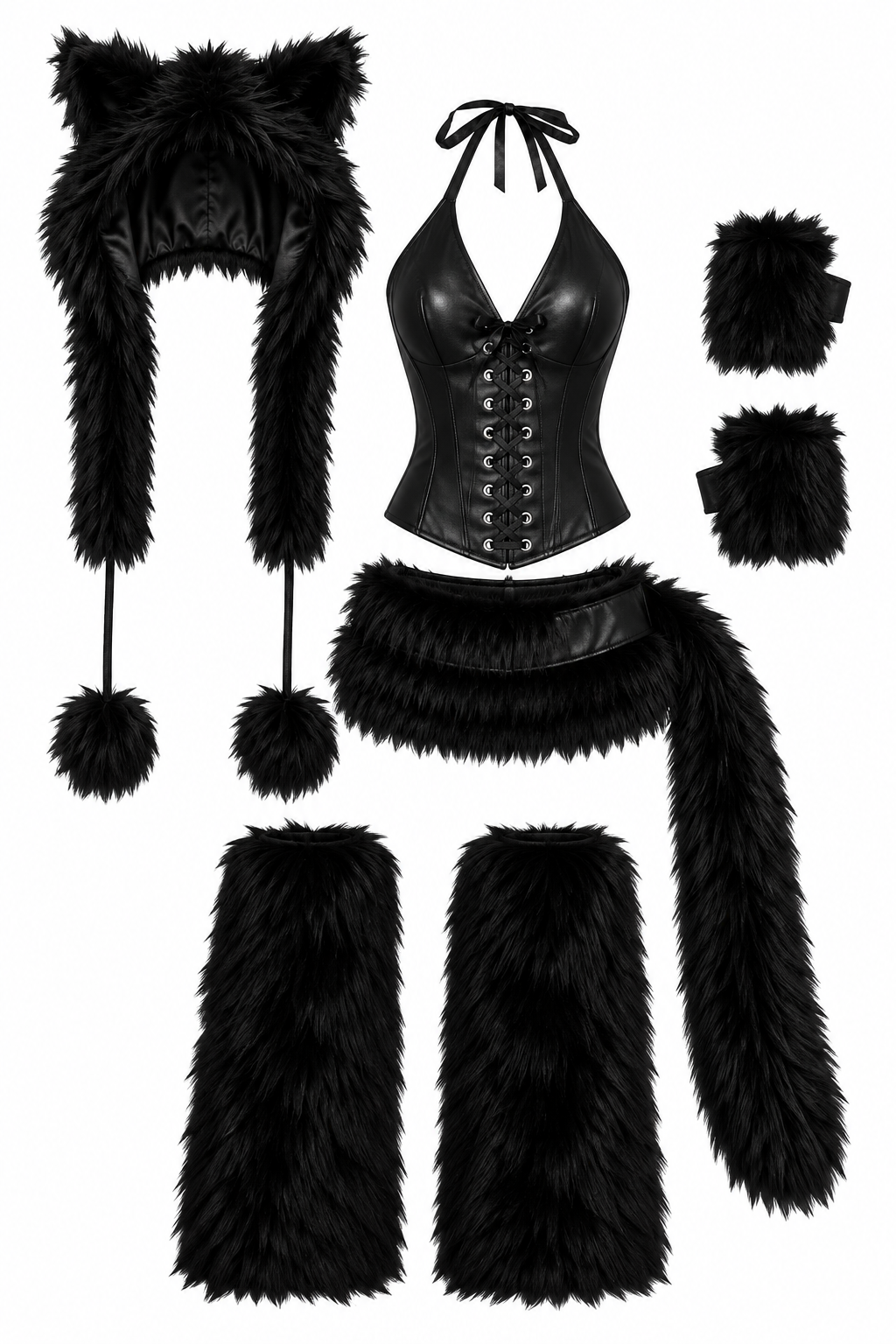 Y2K Deadstock Animals Black Cat