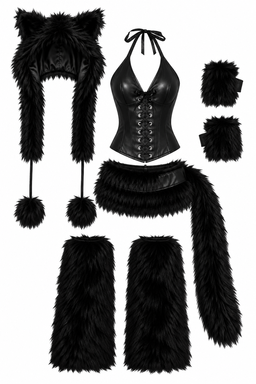 Y2K Deadstock Animals Black Cat