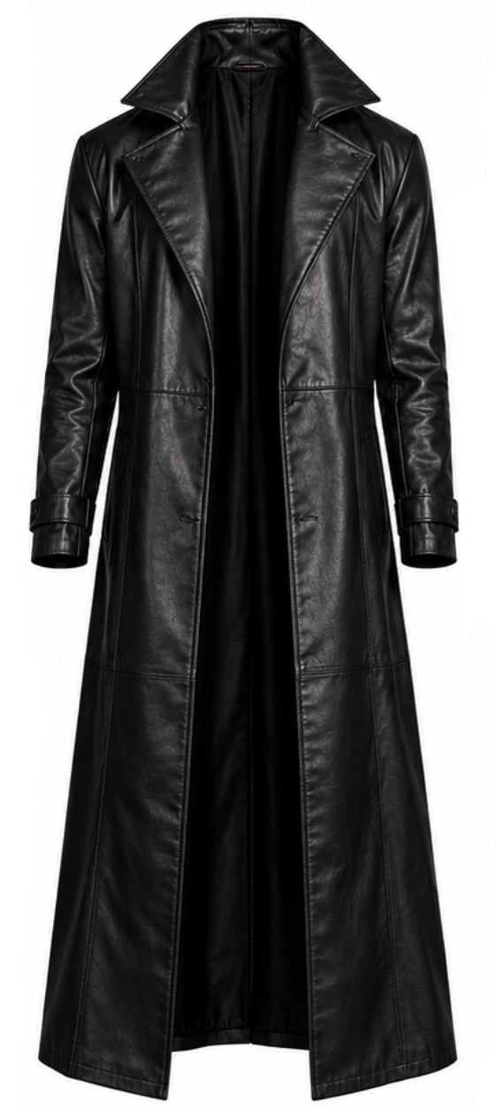 Blade Leather Trench Coat