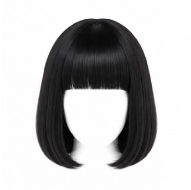 Pulp Fiction Mia Wallace Synthetic Black Bob Wig