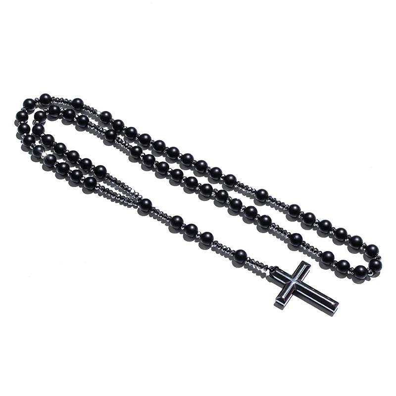 The Craft Nancy Downs Black Necklace Cross
