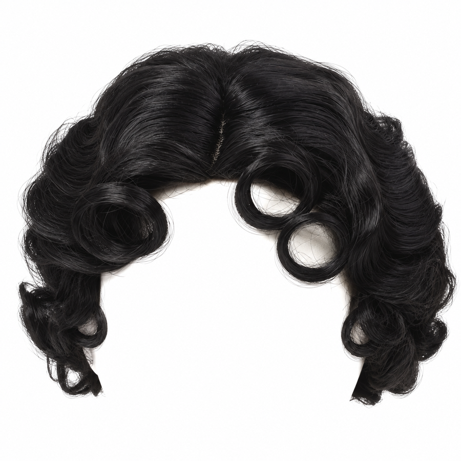 Betty Boop Black Short Curly Wig